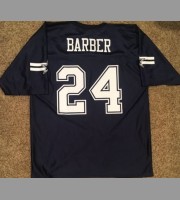 Marian Barber III: Dallas Cowboys NFL Vintage Blue Replica Jersey, Size Large