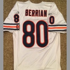 Bernard Berrian: Chicago Bears NFL Stitched Vintage White Jersey, Size Large