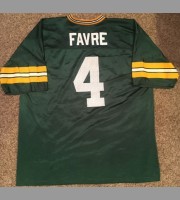 Brett Favre: Green Bay Packers NFL Vintage Green Replica Jersey, Size Large