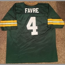 Brett Favre: Green Bay Packers NFL Vintage Green Replica Jersey, Size Large