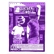 Jukebox The Ghost: National Tour Purple Variant Poster, 2015 Unitus