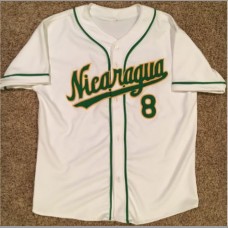 Gustavo Martinez: Nicaragua Baseball World Classic Vintage White & Green Jersey, Large