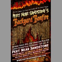 Pert' Near Sandstone's Backyard Bonfire: Minneapolis, MN Promo Poster, Mc. 