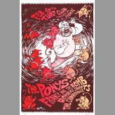 The Ponys: Turf Club, MN Show Poster, 2010 Dwitt