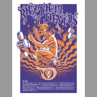 Rhythm Devils: Fall Tour Orange Variant Tour Poster, 2010 Unitus 